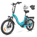 Vélo électrique SAMEBIKE CY20 FT - moteur 350W batterie 36V13AH  autonomie 35KM autonomie freins à disque mécaniques - Bleu Lac