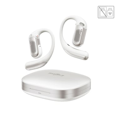 OpenFit Pro - Ecouteurs sans fil à conduction aérienne avec réduction de bruit, Blanc