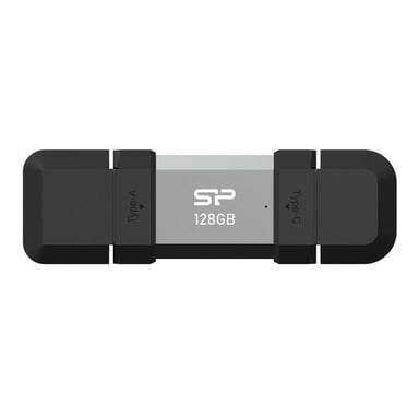 Silicon Power SP128GBUC3C51V1S unidad flash USB 128 GB USB Type-A / USB Type-C 3.2 Gen 1 (3.1 Gen 1) Negro, Plata