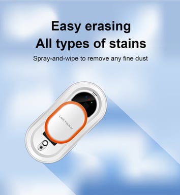 Robot Nettoyeur de Fenêtres LIECTROUX HCR-09, Aspiration 2800Pa, 3 Modes Auto, Torsion Double Disque, Moteur Sans Balais Japonais & Protection UPS