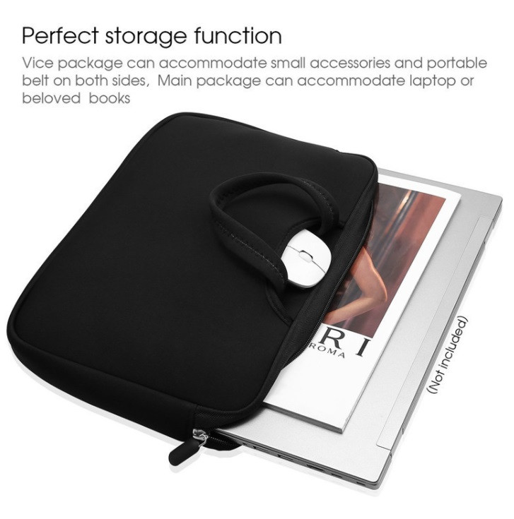 Pochette avec poignée 13" pour MACBOOK APPLE PC Housse Protection Sacoche  Ordinateur Portable Tablette 13 Pouces (GRIS)