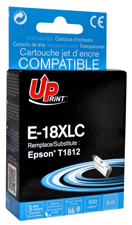 Cartouche encre UPrint compatible EPSON T18XL jaune Neuf - vue 4