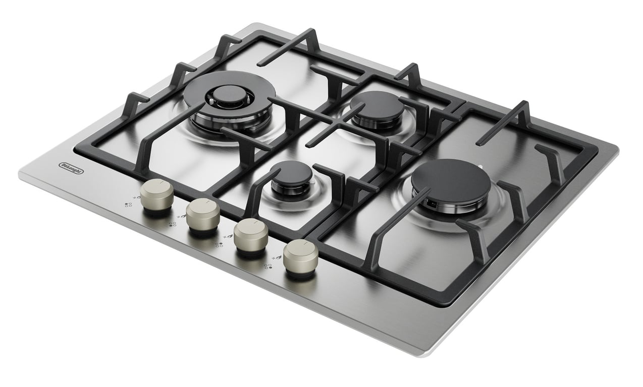 De'Longhi YLG 60 RFX plaque Acier inoxydable Intégré 60 cm Gaz 4 zone Neuf - vue 2