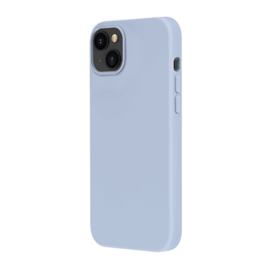 Coque antichoc en gel de silicone doux pour Apple iPhone 14 Plus, Bleu Lilas