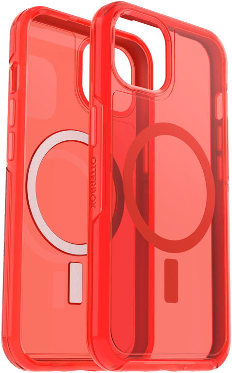 Otterbox Symmetry Plus Clear for iPhone 13 red