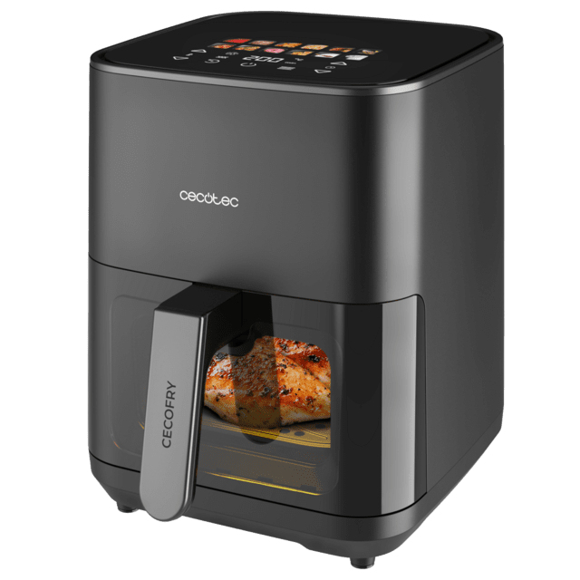 Cecotec Cecofry&Grill Duoheat 4000 Unique 4 L Autonome 1900 W Friteuse d'air chaud Noir - Neuf
