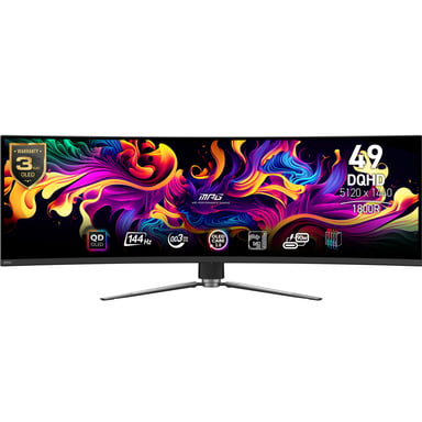 MSI MPG 491CQPDE QD-OLED écran plat de PC 124,5 cm (49 ) 5120 x 1440 pixels DQHD Noir - Neuf