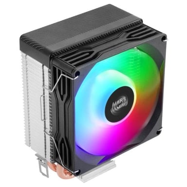 Mars Gaming Mcpu-x2 Dissipatore Cpu 150w 2x Heatpipes Ventilatore Pwm Fdb Frgb Sff/mini-itx Nero