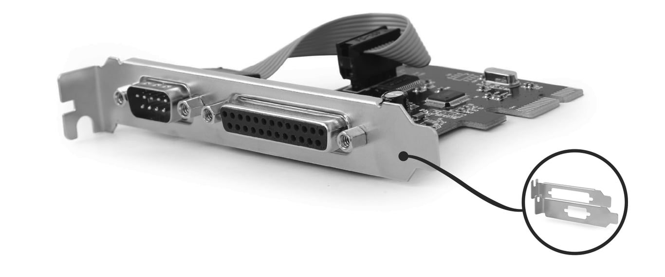 Gembird PEX COMLPT 01 carte et adaptateur d'interfaces Interne Parallèle RS 232 Neuf - vue 2