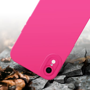 Coque pour Apple iPhone XR en FLUID HOTPINK Housse de protection Étui en silicone TPU flexible