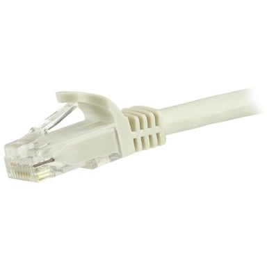 StarTech.com Cavo di rete UTP Cat6 Gigabit senza gancio da 3 m - Cavo Ethernet RJ45 - M/M - Bianco