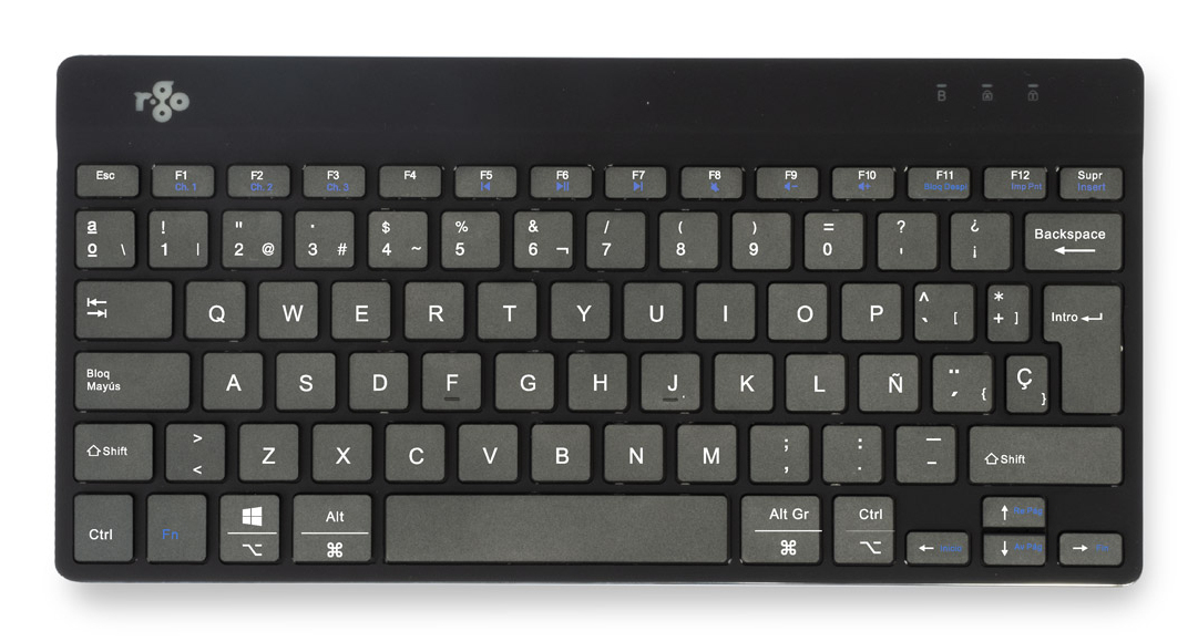 R Go Tools Clavier ergonomique R Go Compact Break clavier compact avec logiciel de pause QWERTY ES Bluetooth Neuf
