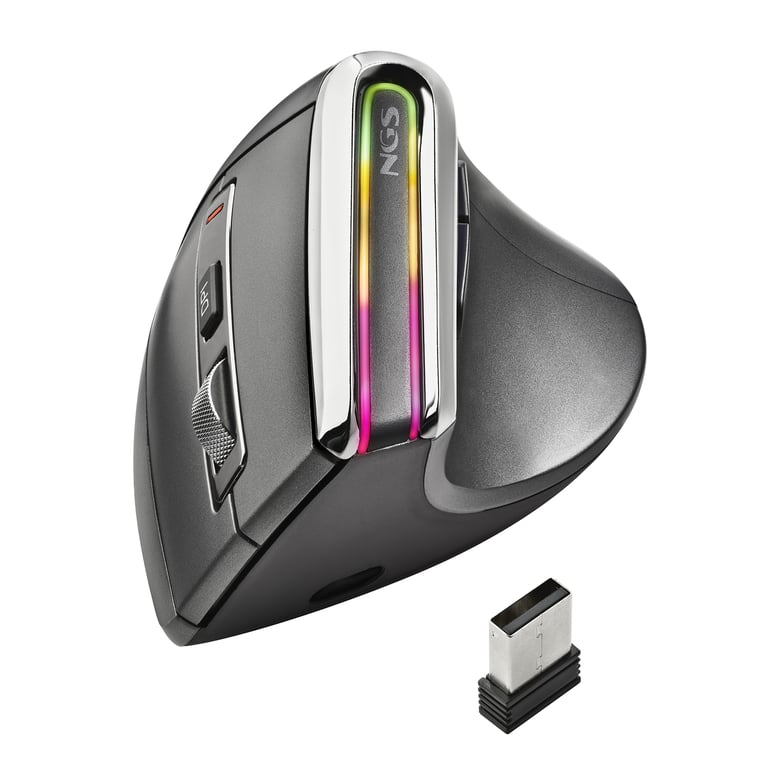 Souris NGS EVO KARMA – Ergonomique, Rechargeable, 3200 DPI, Bluetooth