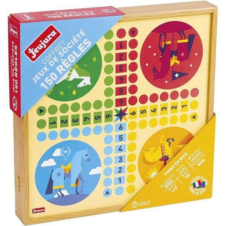 Coffret De Jeux Classiques Jeujura – 150 Règles En Bois - vue 4