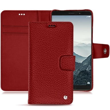 Housse cuir Huawei Mate 10 -  - Rouge - Cuir grainé