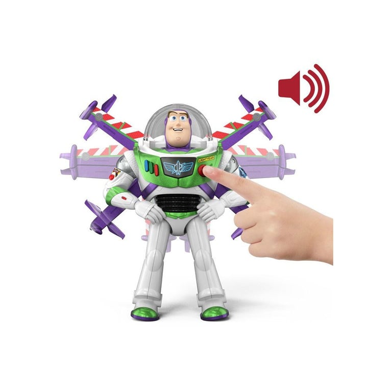 Figurine électronique DISNEY PIXAR MATTEL Buzz Lightyear Talking 30 cm Sons - vue 6