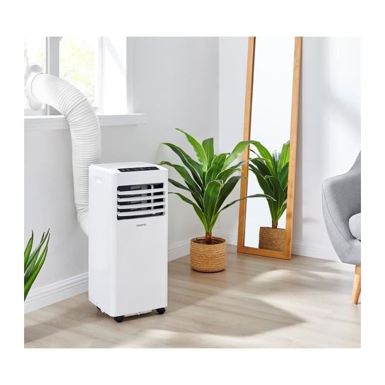 Climatiseur mobile OCEANIC 7000 BTU Déshumidificateur Programmable Classe énergétique A Monobloc Kit de fenêtre - vue 3