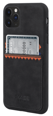 Bohemia Slim Case avec fente pour carte de crédit pour Apple iPhone 11 Pro Max, Noir olive