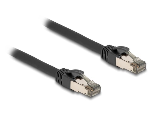 DeLOCK 80243 cable de red Negro 5 m Cat6a U/FTP (STP)