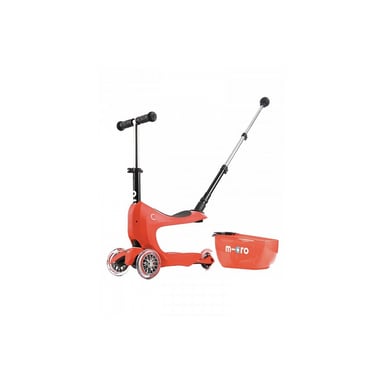 Mini2go Deluxe Plus Trottinette Rouge - Porteur Innovant pour Enfants
