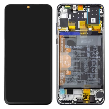 P30 Lite LCD Screen + Touch Unit + Copertina anteriore Black (per foto a 48 MP) (Service Pack)