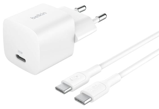 Belkin BoostCharge Consola de juegos portátil, Smartphone, Tableta Blanco Corriente alterna Carga rápida Interior
