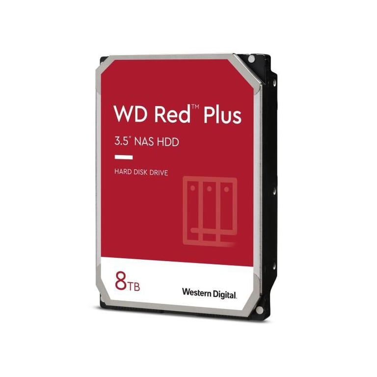 WD Red? Plus - Unidad de disco duro interna NAS - 8 TB - 7200 rpm - 3,5 (WD80EFBX)