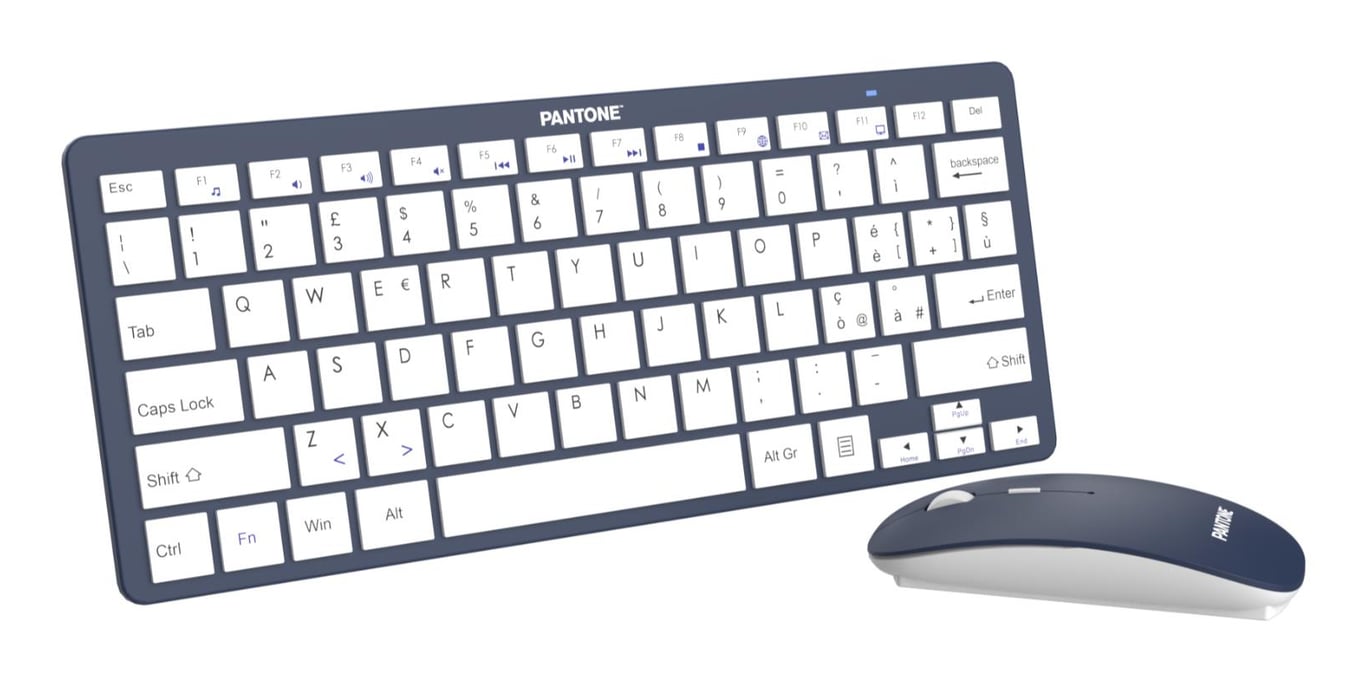 Pantone Pt-kb09n Clavier Souris Incluse Maison Rf Sans Fil Qwerty Italien