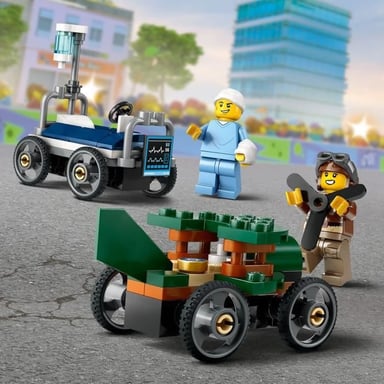 Avión Contra cama de hospital - LEGO City Pack de bólidos de Carrera 60459