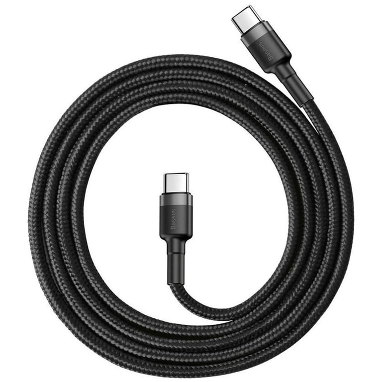 Baseus Cafule cable USB 2 m USB C Negro, Gris