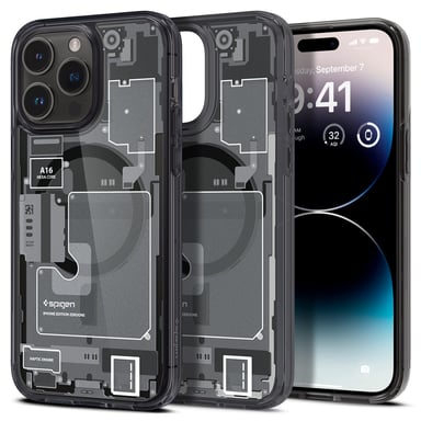Spigen ACS05539 coque de protection pour téléphones portables 17 cm (6.7'') Housse Noir, Blanc