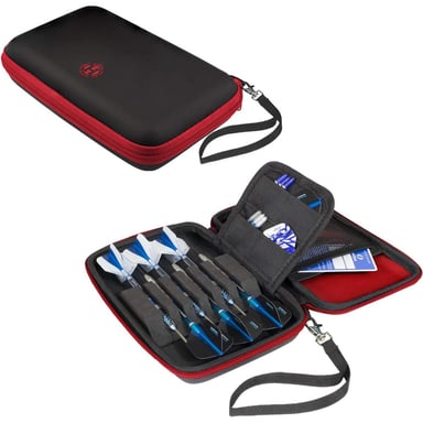 Étui de Fléchettes Blaze Pro 6 en Rouge et Noir - Idéal pour les Joueurs