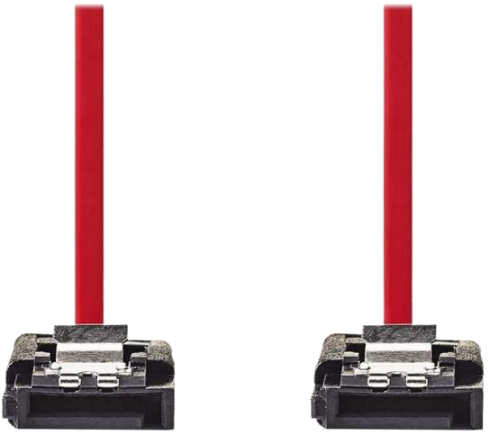 NEDIS SATA 3Gb/s data cable - SATA 7-pin Female with Lock - SATA 7-pin Female with Lock - 0.5 m - Re