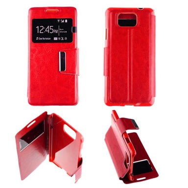Etui Folio Rouge compatible Samsung Galaxy Alpha