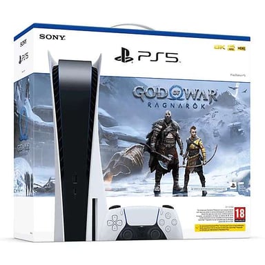 Pack PS5 & God of War Ragnarök - Console de jeux Playstation 5 (Standard)