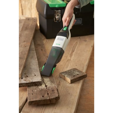 Black & Decker REVHV8C-QW aspiradora de mano Negro, Blanco Sin bolsa