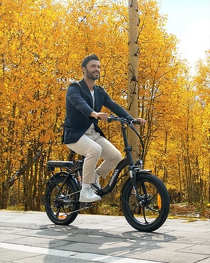 HillMiles MilePort 1 Bicicletta elettrica - Motore 250W Batteria 36V13Ah Pneumatici da 20 pollici Freni a disco meccanici - Verde