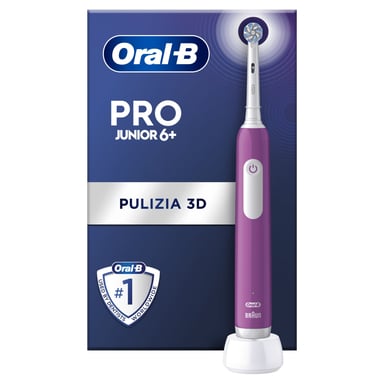 Cepillo Dental Braun Oral-B Pro Junior 6+- Purpura