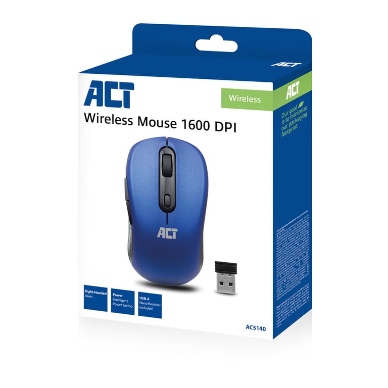 ACT AC5140 Bureau Droitier RF sans fil Optique 1600 DPI Neuf - vue 3