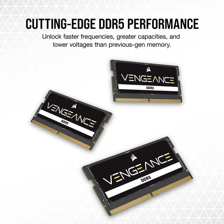 CORSAIR Vengeance SO-DIMM 32 Go (2 x 16 Go) DDR5 5200 MHz CL48 - Neuf