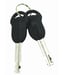 Kryptonite 000839 candado para bicicleta Negro, Blanco 950 mm Candado con cadena