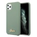 Custodia Guess per iPhone 11 Pro Max in silicone Logo Oro Vintage