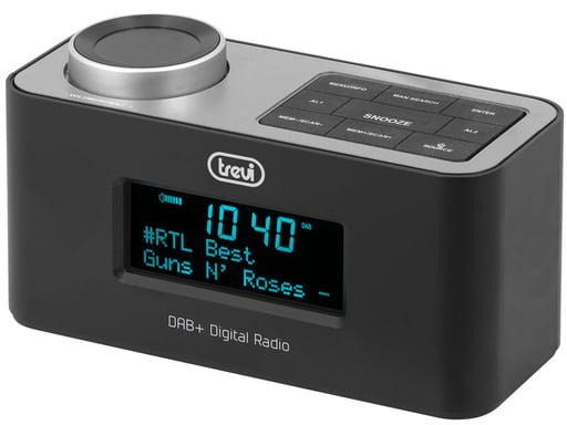 Trevi RC 80D6 DAB Portable Analogique et numérique Noir, Argent