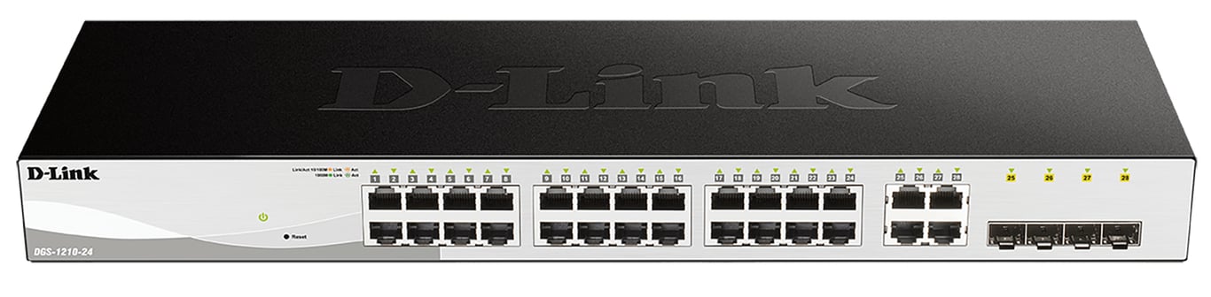 D Link DGS 1210 24 Géré L2 Gigabit Ethernet 101001000 1U Neuf