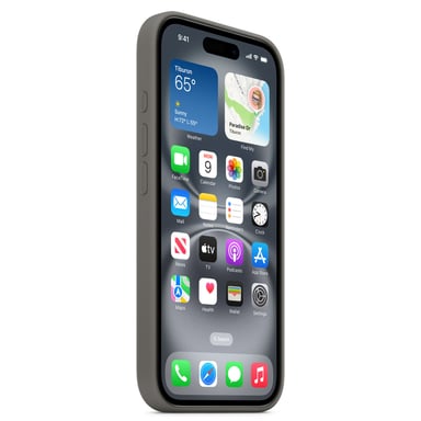 Apple Coque en silicone avec MagSafe pour iPhone 16 Plus - Gris minéral Apple (brand) iPhone 16 Plus