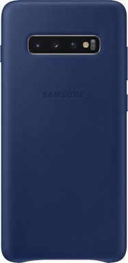 Coque pour Samsung Galaxy S10 + Premium Cuir Bleu Marine Samsung