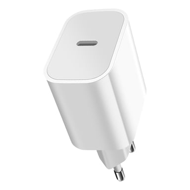 Chargeur Secteur USB-C 20W Power Delivery Compact Blanc