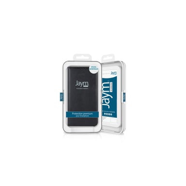 JAYM - Etui Folio Noir pour Samsung Galaxy Note 20 Ultra – Fermeture Magnetique – Fonction cinéma Stand – Rangement cartes inclus