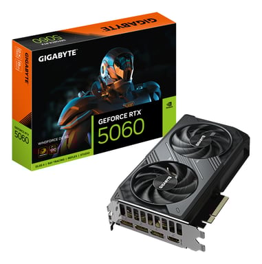 Tarjeta Gráfica Gigabyte GeForce RTX 5060 WindForce OC- 8GB GDDR7