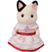 Figurines miniatures - 5646 - La fille Chat bicolore et son goûter d'anniversaire